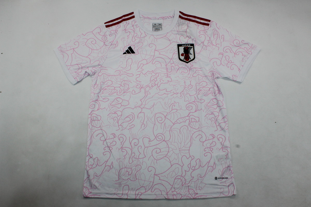 AAA Quality Japan 24/25 White/Pink Training Jersey